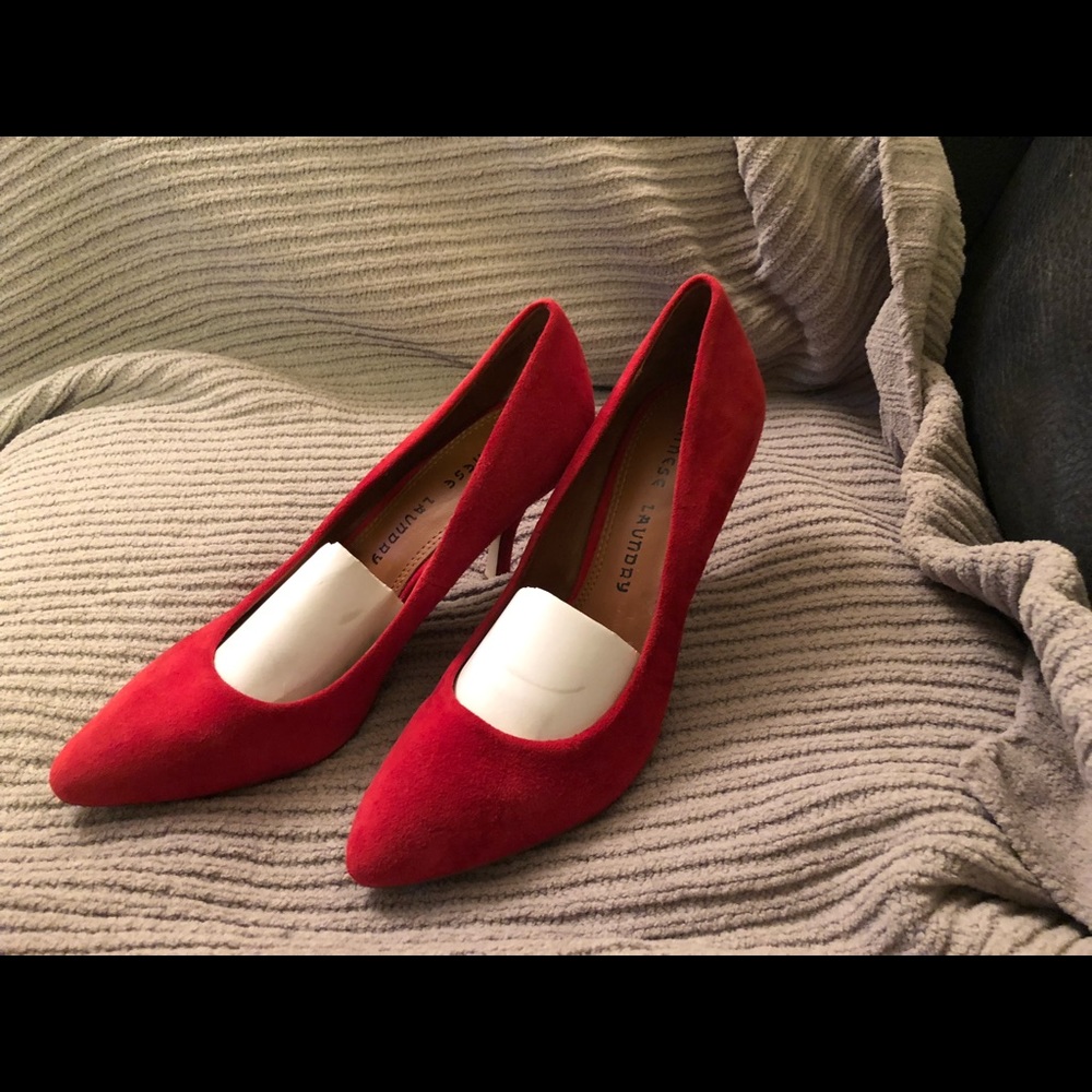 Suede heels